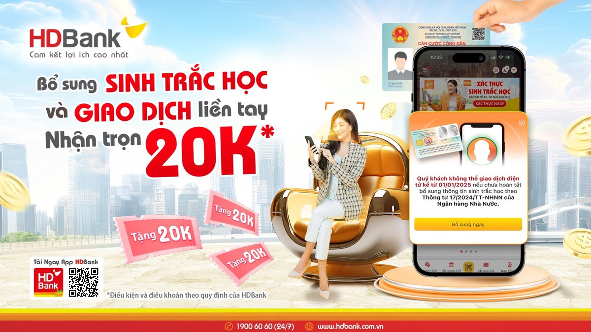 HDBank khuyến nghị khách hàng nhanh chóng bổ sung sinh trắc học - Hình 2 HDBank khuyen nghi khach hang nhanh chong bo sung sinh trac hoc-Hinh-2