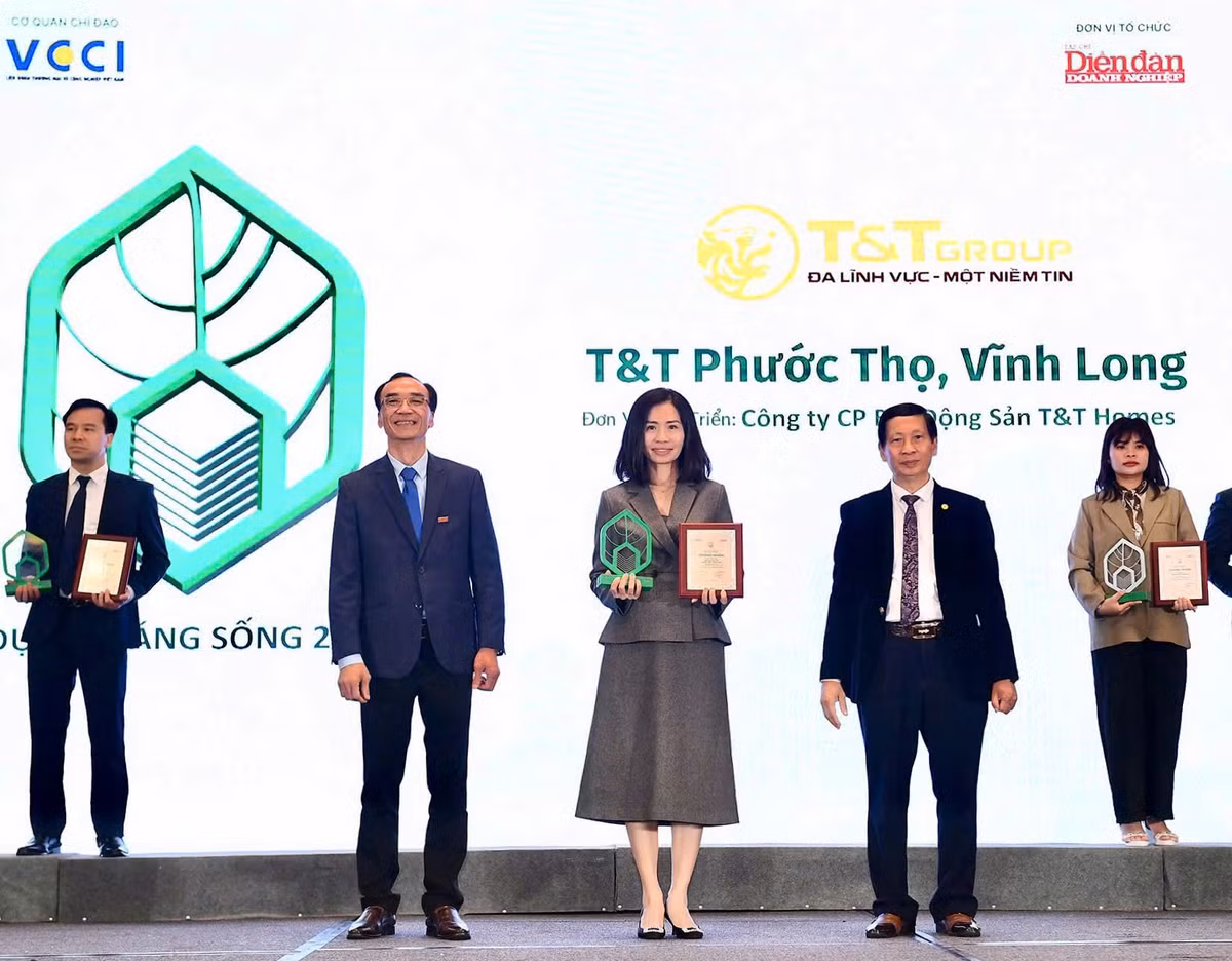 Du an Khu dan cu Phuoc Tho cua T&T Group duoc vinh danh