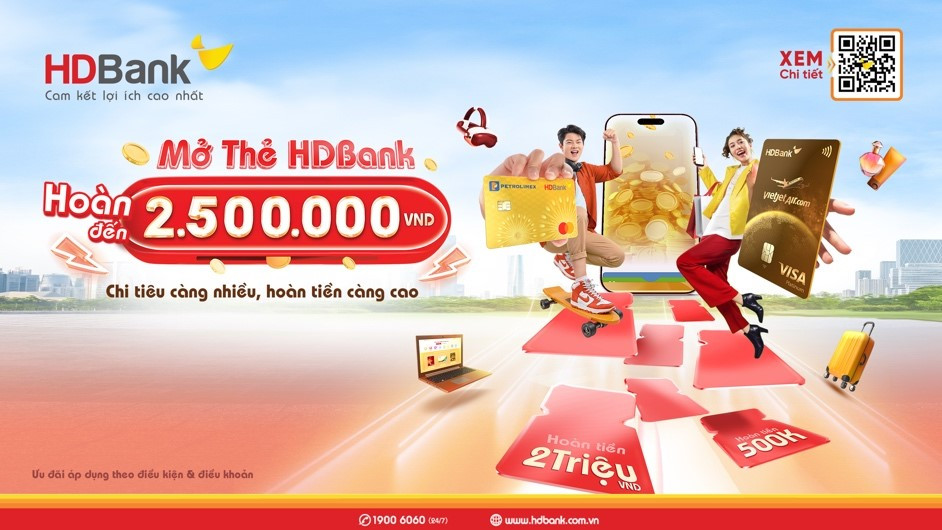 HDBank hoàn tiền hơn 5 triệu đồng cho chủ thẻ tín dụng - Hình 3 HDBank hoan tien hon 5 trieu dong cho chu the tin dung-Hinh-3
