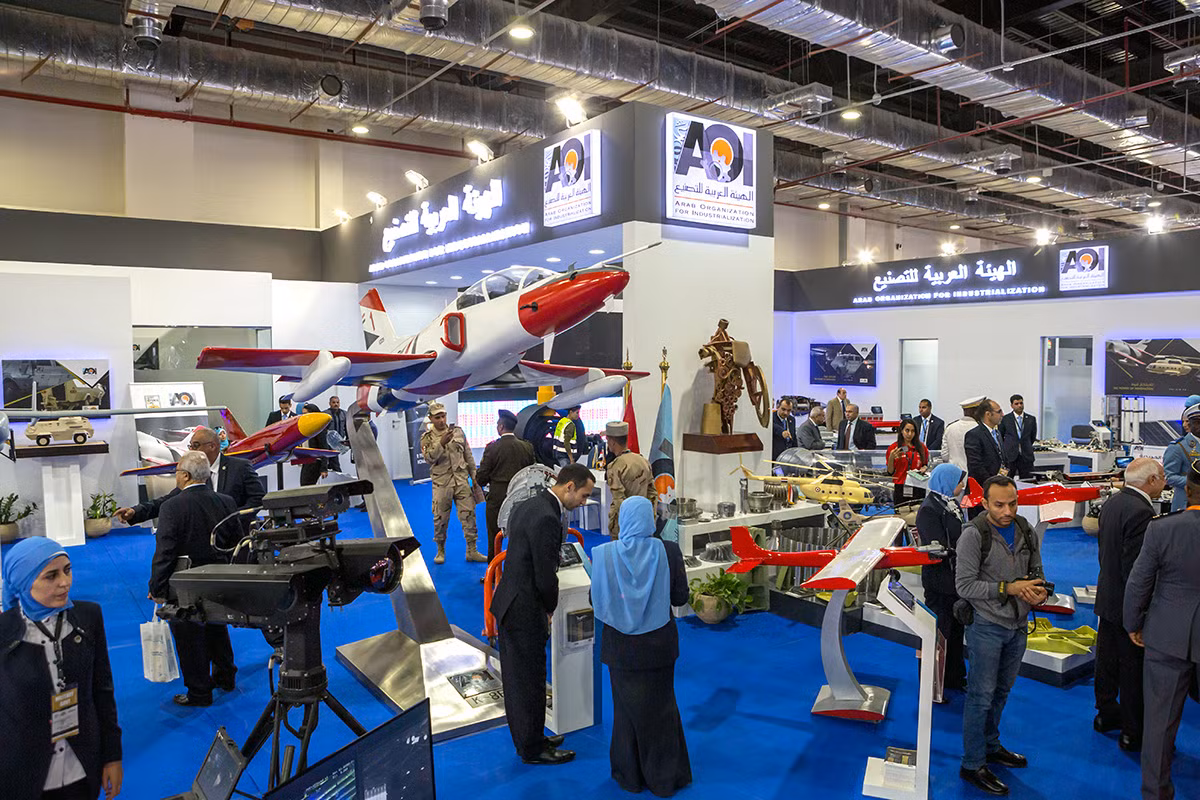 Khu trưng bày của Tổ chức công nghiệp quốc phòng Ả Rập - một tổ hợp công nghiệp quốc phòng liên kết thuộc hàng lớn nhất Ai Cập. Nguồn ảnh: Marina Lystseva