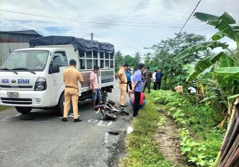Tài xế xe tải có lỗi vụ nữ sinh tử vong ở Vĩnh Long Tai xe xe tai co loi vu nu sinh tu vong o Vinh Long