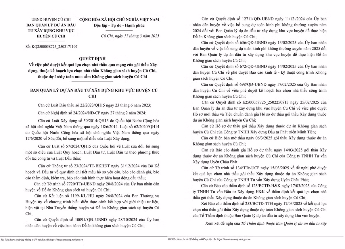 Cong ty Minh Tien thuc hien cong trinh Khong gian sach huyen Cu Chi