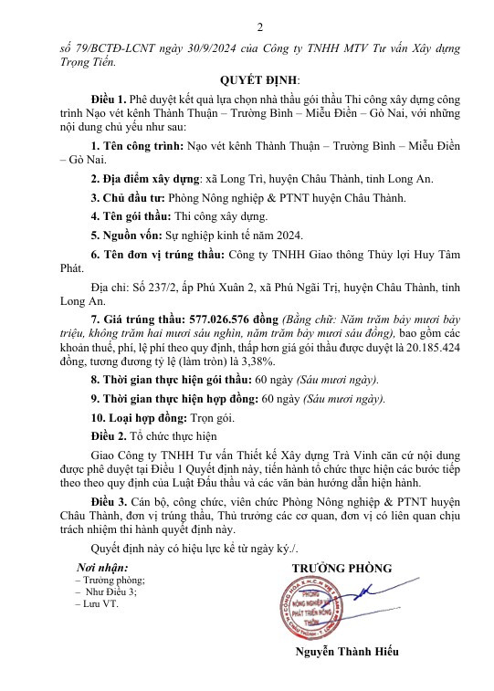 Long An: Duoc chi dinh 12 goi thau/nam, nang luc Cty Huy Tam Phat ra sao?-Hinh-4