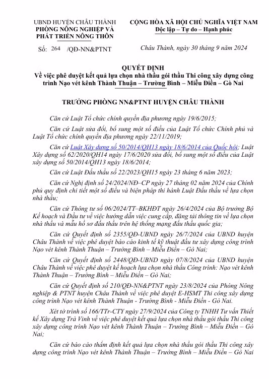 Long An: Duoc chi dinh 12 goi thau/nam, nang luc Cty Huy Tam Phat ra sao?-Hinh-3