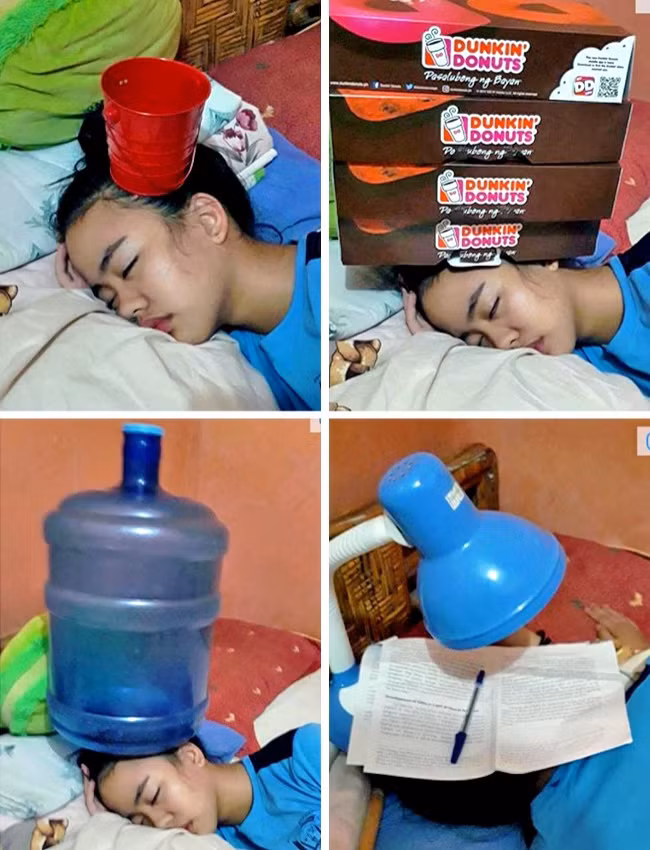 Chỉ cần ngủ quên bạn sẽ trở thành góc sáng tạo của đứa bạn thân.