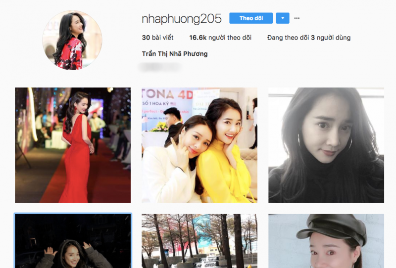 Trên Instagram chính chủ, Nhã Phương chỉ chia sẻ hình ảnh về cuộc sống đời thường, các hoạt động nghệ thuật và rời xa những thị phi, ồn ào showbiz.