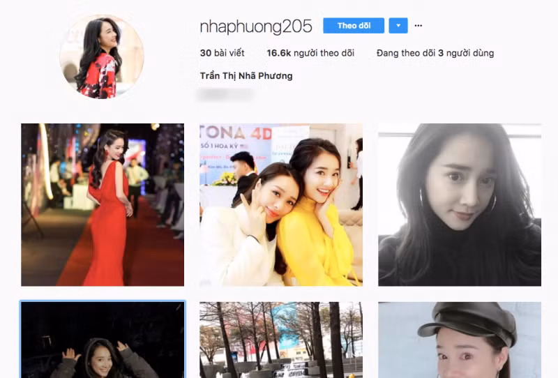 Trên Instagram chính chủ, Nhã Phương chỉ chia sẻ hình ảnh về cuộc sống đời thường, các hoạt động nghệ thuật và rời xa những thị phi, ồn ào showbiz.