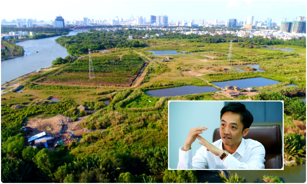 Theo thỏa thuận ban đầu, giá mỗi m2 đất dự án Phước Kiển được Tân Thuận bán lại cho Quốc Cường Gia Lai chỉ 1,1 triệu đồng, sau nâng lên giá 1,29 triệu đồng/m2. Ảnh: Zing