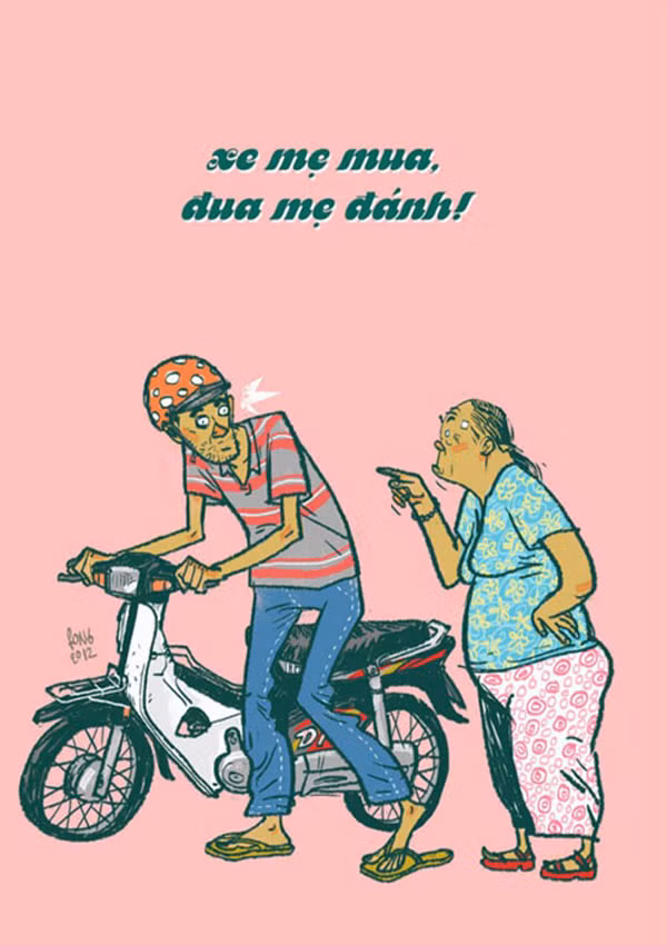 "Xe mẹ mua/Đua mẹ đánh".