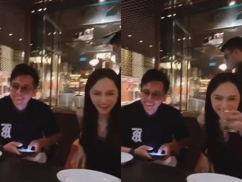 Cặp đôi vui vẻ sau câu chuyện về mạng xã hội Tinder. Động thái này cho thấy lời tố Matt Liu gạ tình là không đúng sự thật. Ảnh: Bestie