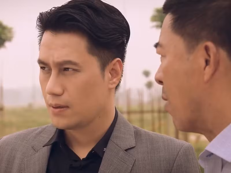 Trong “Sinh tử”, Việt Anh vào vai Mai Hồng Vũ - một doanh nhân được nhiều nhân vật quan chức chống lưng. Ảnh: Dân Việt