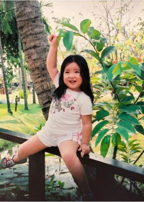 Tuy nhiên, Hiền Thục từng lo lắng vì chiều cao của con gái ngày bé thuộc nhóm "nấm lùn" so với các bạn cùng trang lứa.