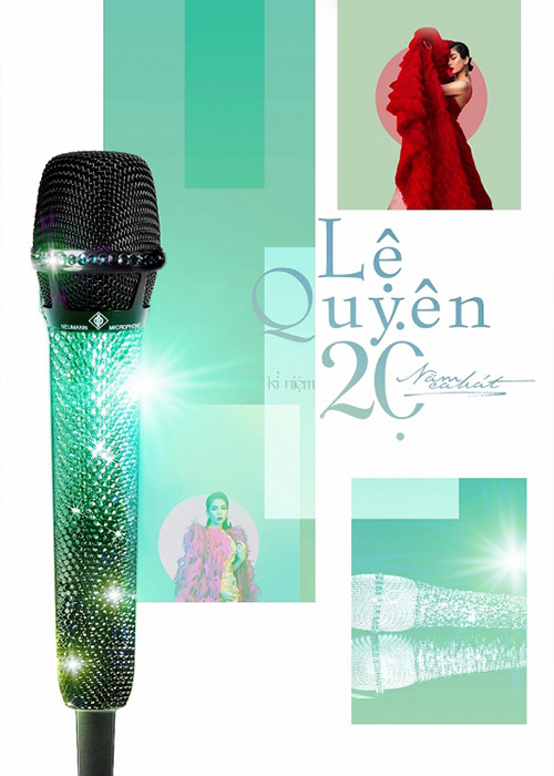 Khi Lệ Quyên tổ chức liveshow kỷ niệm 20 năm ca hát vào tháng 12/2019, Đức Huy tặng vợ chiếc micro đắt giá nhất thế giới. Ảnh: Thế giới điện ảnh