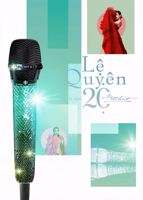 Khi Lệ Quyên tổ chức liveshow kỷ niệm 20 năm ca hát vào tháng 12/2019, Đức Huy tặng vợ chiếc micro đắt giá nhất thế giới. Ảnh: Thế giới điện ảnh