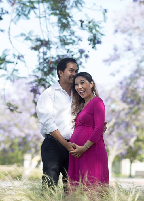 Bà xã của Đức Tiến mang bầu con gái đầu lòng. Ảnh: Vietnamnet