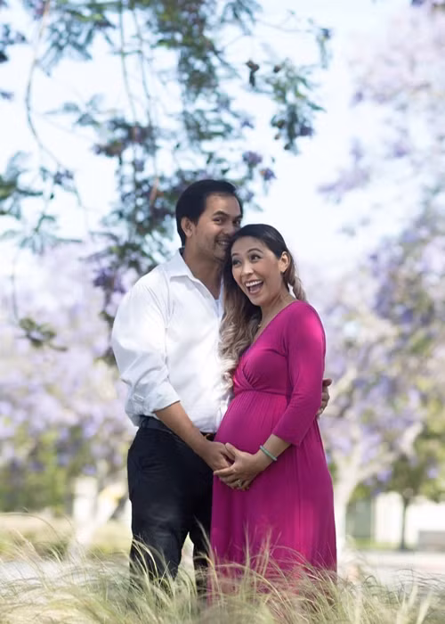 Bà xã của Đức Tiến mang bầu con gái đầu lòng. Ảnh: Vietnamnet