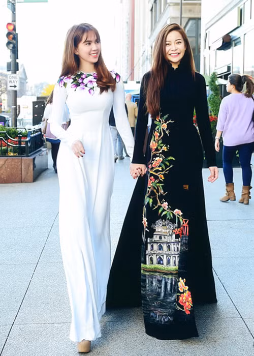 Từ sau cuộc thi Hoa hậu Áo dài Việt Nam tại Mỹ, Hải Dương bắt đầu bước chân vào showbiz. Ảnh: Khám phá