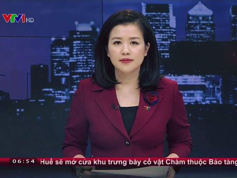 BTV Ngọc Diệp có 3 năm gắn bó với VTV trước khi nghỉ việc vào tháng 1/2017.
