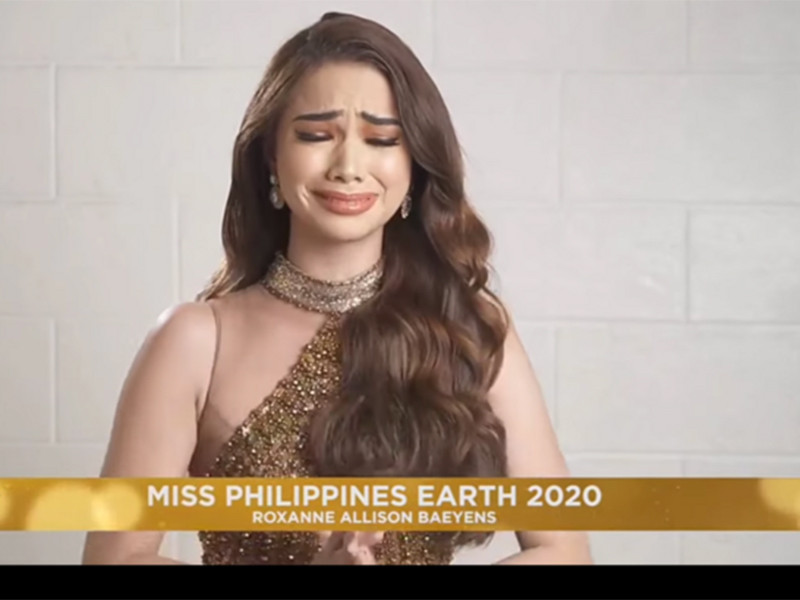 Màn đăng quang Hoa hậu Trái đất Philippines 2020 cũng diễn ra ở nhà. Ảnh: Saostar