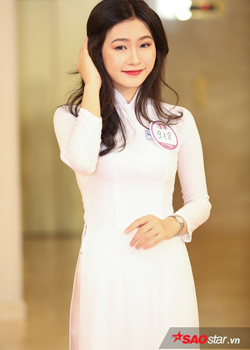 Trên fanpage cuộc thi, Minh Anh chia sẻ, năng khiếu của cô là hát, làm MC và diễn xuất.