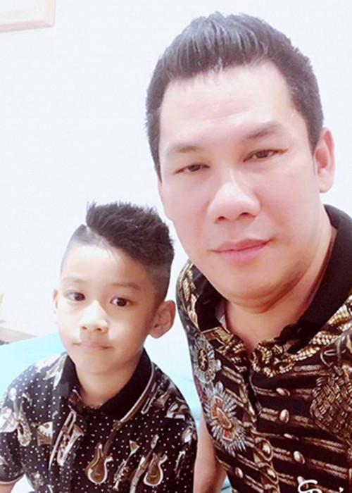 Con trai của Lệ Quyên rất quấn bố.