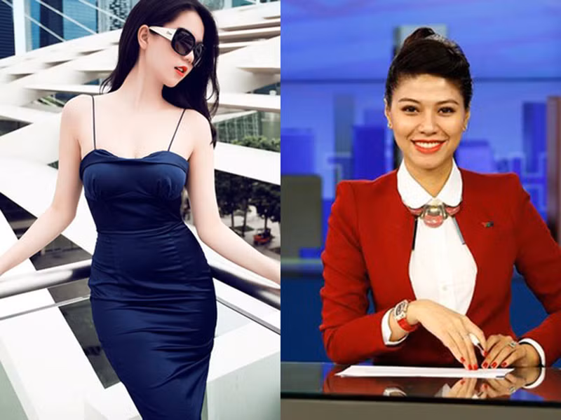 Người dẫn chương trình “Chuyển động 24h” trùng tên với người mẫu Ngọc Trinh. Theo nữ biên tập, cả hai cùng tên nhưng mục đích sống và phong cách sống khác nhau. Ảnh: Zing
