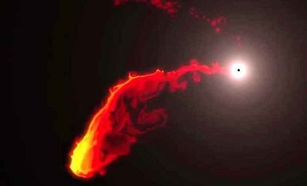 Nhưng trên thực tế, G2 chỉ bị bị kéo giãn ra khi đi ngang hố đen, để rồi lại tự thu gọn sau khi đi qua điểm nguy hiểm. Đây là một đám mây khí bụi nóng khủng khiếp với 3 ngôi sao chỉ mới 1 triệu năm tuổi, dự kiến là dạng sao "quái vật" to lớn và mạnh mẽ.