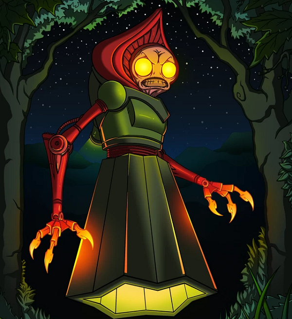 Cả nhóm tò mò tiến đến nơi liên tục phát ra những "ánh sáng nhấp nháy rực rỡ và ánh sáng đỏ kỳ lạ". Khi đến gần hơn, những nhân chứng kể lại rằng họ đột nhiên ngửi thấy một mùi kinh khủng, giống như kim loại đang cháy khét, hoặc có thể là lưu huỳnh.