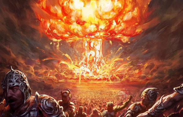 Chúng đã tạo ra một vụ nổ chấn động. Điều đáng sợ của vụ nổ này là nhiệt độ cực cao, xấp xỉ 15.000 độ C. Hiện tượng này có thể là nguyên nhân cho việc xuất hiện phóng xạ hạt nhân ở thành phố cổ đại.