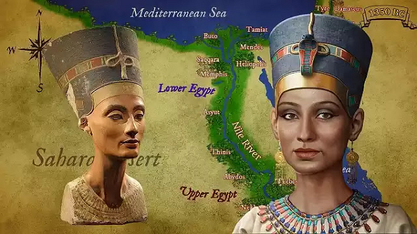 Không những thế, những báu vật được tìm thấy có nguồn gốc từ Ai Cập vào thời nữ hoàng huyền thoại Nefertiti (khoảng năm 1350 trước Công Nguyên).