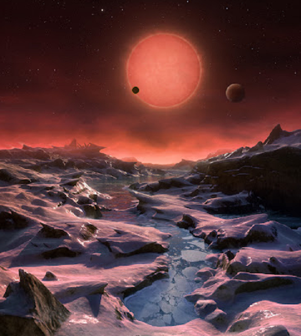 Hệ sao TRAPPIST-1 cách Trái Đất 39 năm ánh sáng, là hệ có số hành tinh có kích thước tương đương Trái Đất quay quanh một ngôi sao nhiều nhất được biết tính tới nay. Nó cũng là hệ thuộc "vùng ôn hòa", không quá nóng và cũng không quá lạnh.