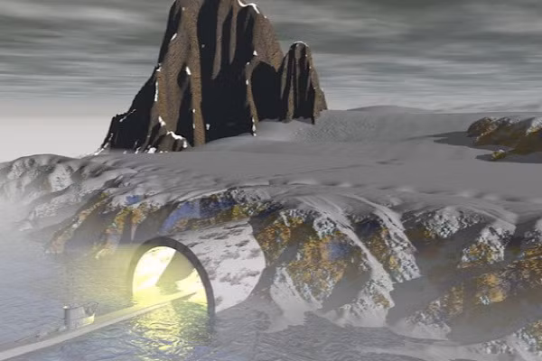 Khi tiến hành lập bản đồ khu vực Nam Cực, các nhà khoa học của phát xít Đức được cho là đã bất ngờ phát hiện một thế giới dưới lòng đất. Theo giả thuyết này, phát xít Đức đã cho người xây dựng một căn cứ quân sự tối mật trong lòng đất tại Nam Cực.