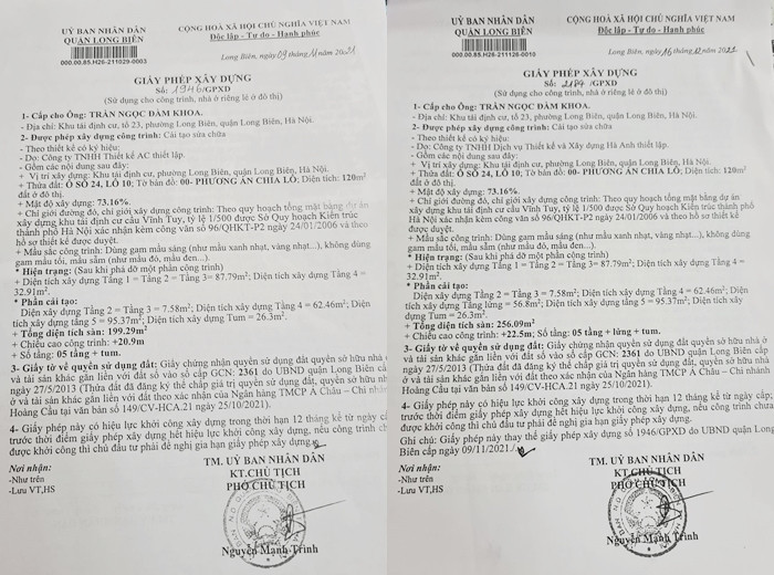 Cong trinh bi to vi pham TTXD duoc “hop thuc hoa”: Chu tich phuong Long Bien noi gi?-Hinh-2