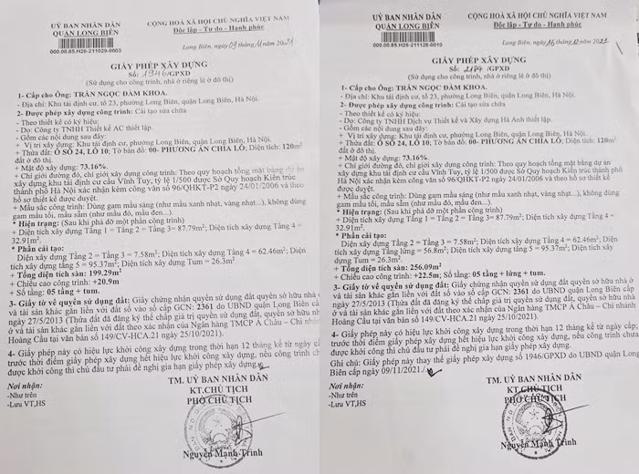 Cong trinh bi to vi pham TTXD duoc “hop thuc hoa”: Chu tich phuong Long Bien noi gi?-Hinh-2