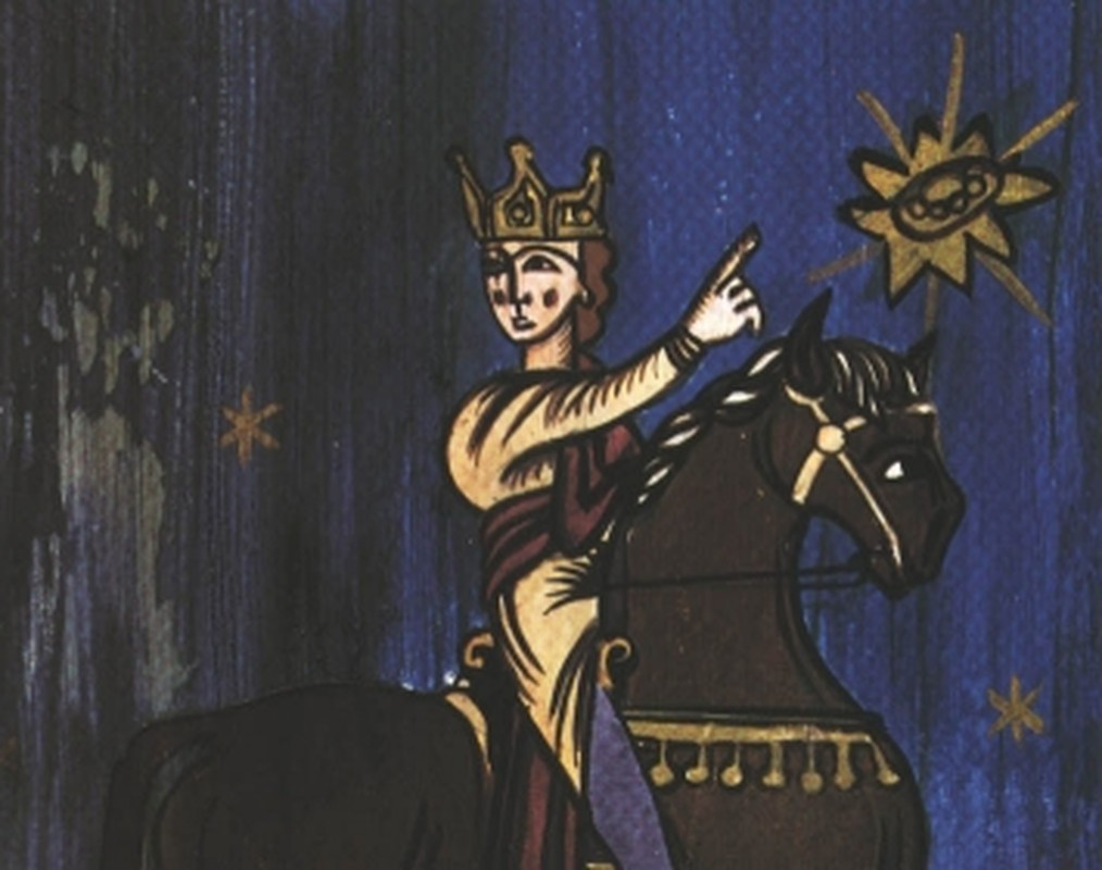 Theo bản thảo này, khi hai bên đang chiến đấu thì bất ngờ một nhóm đĩa xuất hiện lơ lửng trên đỉnh của nhà thờ. Người Saxon cho rằng, người Pháp đã được các UFO này bảo vệ nên nhanh chóng rút chạy.