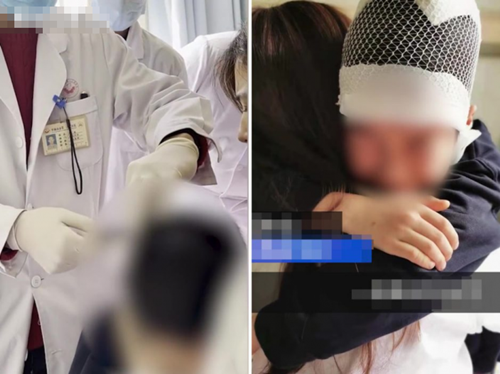 Giao vien tieu hoc keo toc nam sinh khien xuong so u mau