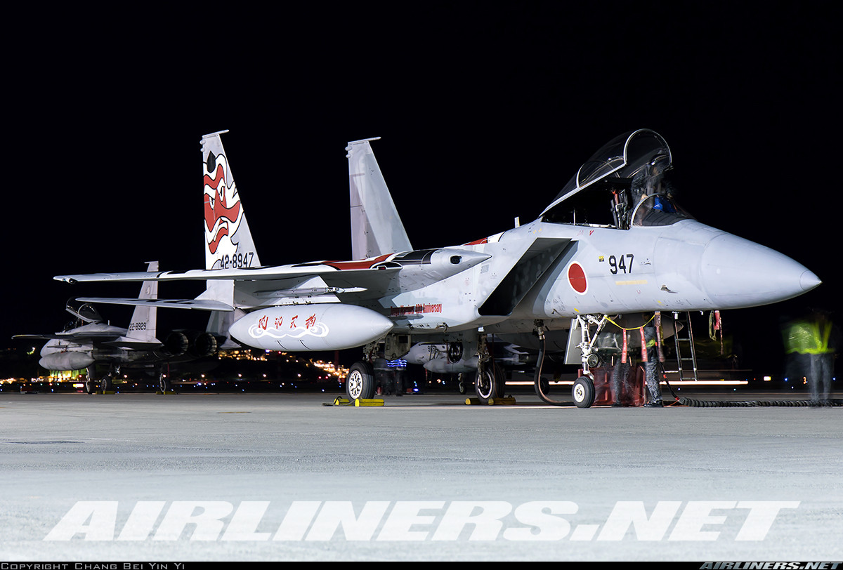 Trong khuôn khổ cuộc triển lãm hàng không không gian quốc tế diễn ra tại Tokyo cuối tháng 11, Lực lượng Phòng vệ Nhật Bản (JSDF) lần đầu tiên công bố phiên bản nâng cấp thế hệ mới dành cho dòng tiêm kích F-15 chủ lực của JASDF. Nguồn ảnh: Airlines.net