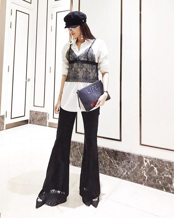 Nếu thân hình có phần mũm mĩm, tốt nhất bạn không nên lên đồ theo cách này. So với người quá khổ, chị em người dáng dây, mảnh khảnh mặc chúng sẽ tạo được sự hài hòa hơn.