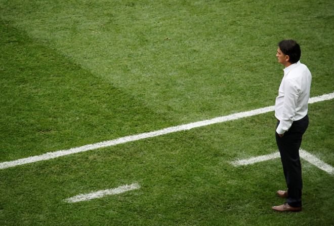 HLV Dalic phải chấp nhận thất bại trước đội tuyển Pháp trong trận chung kết.