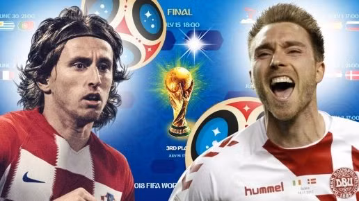 Croatia lấn lướt hơn so với Đan Mạch.