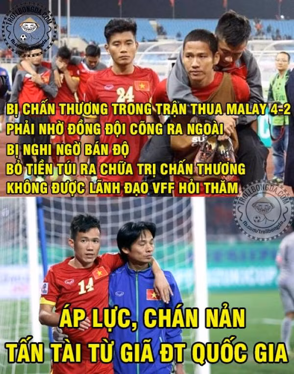 Những lý do khiến Tấn Tài quyết định giã từ đội tuyển quốc gia khiến người hâm mộ nhức nhối. Ảnh: Fanpage Trollbongda.