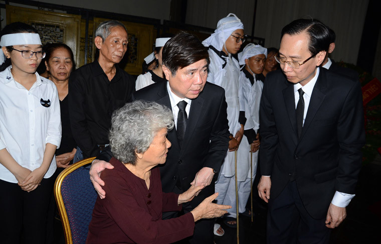 Người đứng đầu chính quyền TP chia buồn cùng gia quyến đồng chí của mình.