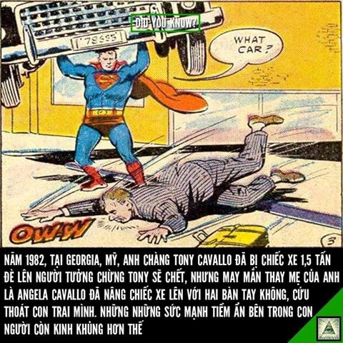 Bà mẹ nâng chiếc xe 1,5 tấn bằng tay không cứu sống con trai. 