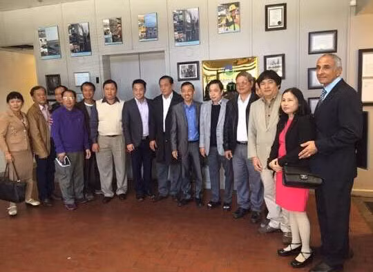 Đoàn cán bộ tỉnh Tiền Giang đi Mỹ đầu tháng 11 vừa qua - Ảnh: Facebook của một thành viên trong đoàn.