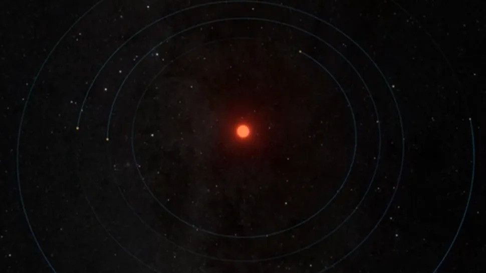 Bốn hành tinh đá này khá gần, cách Trái đất khoảng 6 tỷ năm ánh sáng nên con người trong tương lai có thể đến thăm những nơi này bằng công nghệ đẩy tên lửa. Tuy nhiên, giới chuyên gia cho rằng khả năng tìm thấy sự sống tại các ngoại hành tinh này khá thấp. Ảnh: International Gemini Observatory/NOIRLab/NSF/AURA/R. Proctor/J. Pollard.