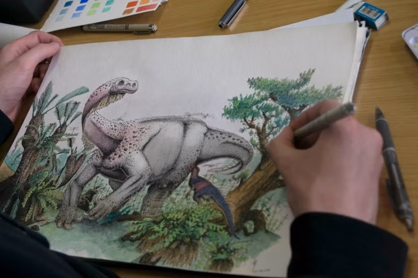 Trong khi đó, một bản phân tích mô xương hóa thạch tiết lộ rằng khi chết,cá thể khủng long này đã trưởng thành. Ảnh: sanetonamission.