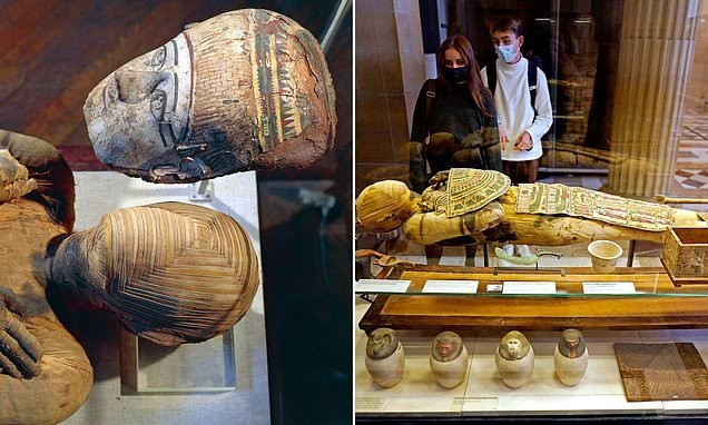 Thông qua kỹ thuật không xâm lấn, các chuyên gia hy vọng sẽ có thể khám phá thêm nhiều manh mối về danh tính của xác ướp Bashiri. Ảnh: De Agostini via Getty Images &amp; USD TODAY Sports.