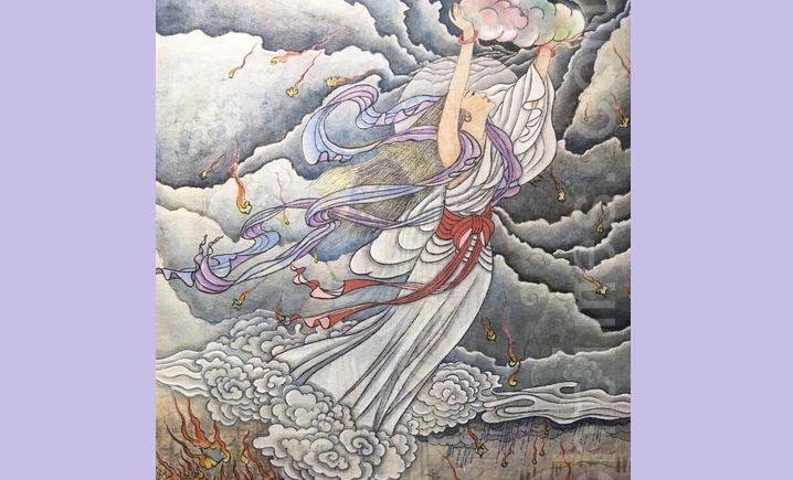 Theo thần thoại, Nữ Oa là vị thần sáng thế, được nhắc đến từ thời kỳ đồ đá mới. Bà đã tạo ra loài người và có ảnh hưởng lớn đến sự phát triển của nhân loại. Ảnh: Epoch Times.