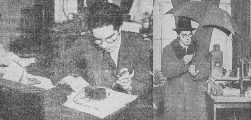 Thêm nữa, giáo sư Archibald tiên đoán cách radio gia đình và "máy truyền hình" sẽ thay thế "tờ báo" - hoặc báo giấy - để cung cấp thông tin và các chương trình giải trí theo yêu cầu. Ảnh: findmypast.