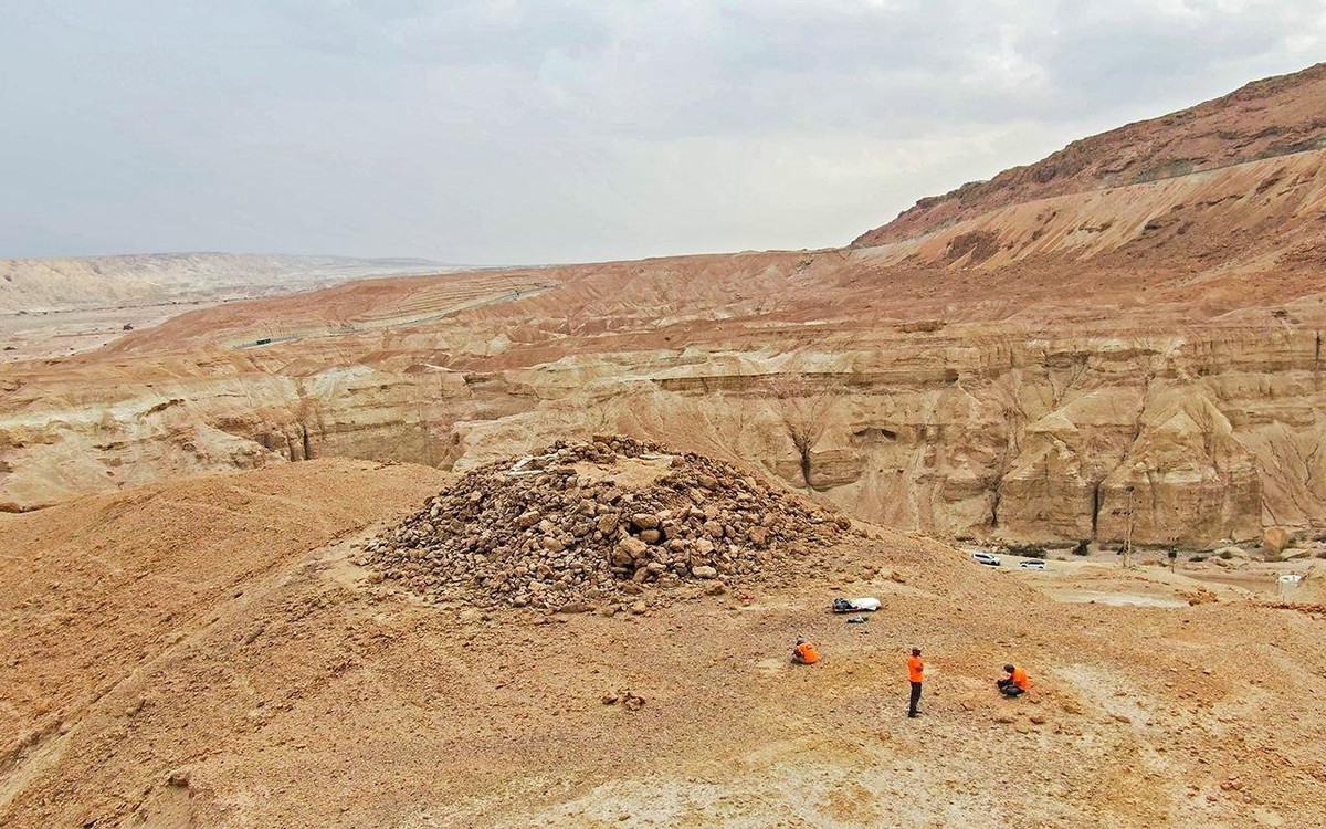 Địa điểm phát hiện công trình hình kim tự tháp có niên đại hơn 2.200 tuổi trước thời triều đại Ptolemaic và Đế chế Seleucid. Sau khi Alexander Đại đế qua đời vào năm 323 trước Công nguyên, các vị tướng của nhà cầm quân lỗi lạc này đã chia nhỏ đế chế rộng lớn để cai trị. Ảnh: Emil Aladjem, Israel Antiquities Authority.